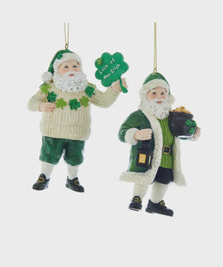 Fun Irish Santa Ornament