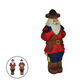 Canadian Carved Mountie Santa