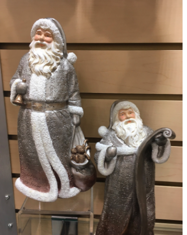 Silver & Gold Ombré Santa
