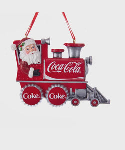 Coca Cola Santa Train Ornament