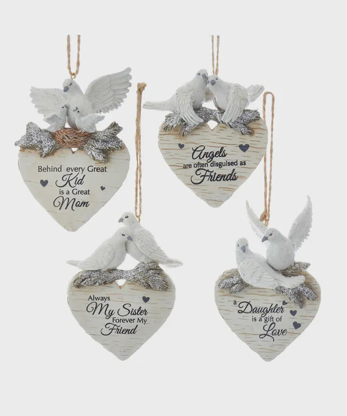 Family Friend Dove Ornament