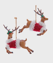Load image into Gallery viewer, Red Sweater Deer Ornament
