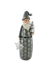 Load image into Gallery viewer, Blue Grey Santa w/Star

