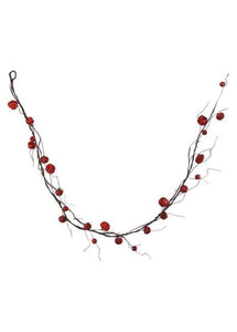 Curly Twig Red Jingle Bell Garland