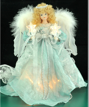 Load image into Gallery viewer, Blue  Angel Tree Topper
