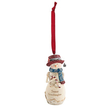 Load image into Gallery viewer, Sweet Granddaughter Birchhearts Snowman Ornament
