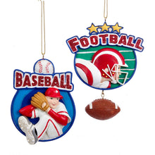 Load image into Gallery viewer, Football OR Baseball Ornament
