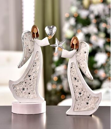 White Whimsical Angel Figure 2 styles