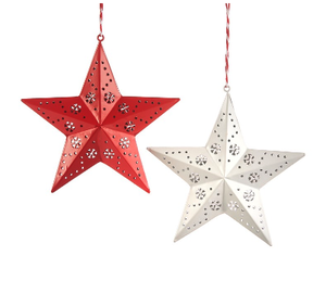 Metal Cutout Star Ornament – Glendas Christmas Cottage