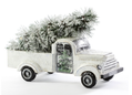 Vintage White Truck w Tree