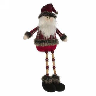 Plaid dangly leg santa