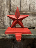 Cast Iron Red Star Stocking Holder