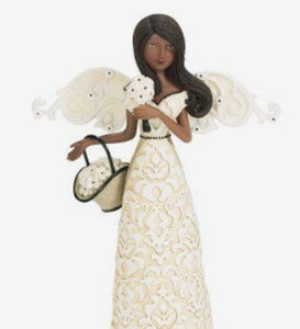 Brown Friends Angel Holding Heart