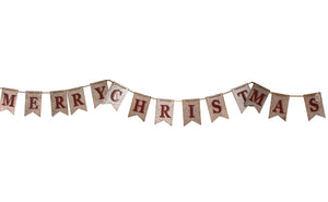 Rustic Metal Merry Christmas Banner