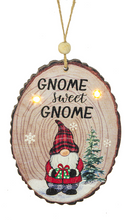 Load image into Gallery viewer, Gnome Light Up Wood Round Ornaments
