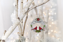 Load image into Gallery viewer, Christmas Cardinal Ornament with Sayings
