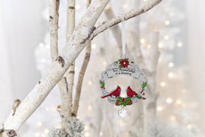 Christmas Cardinal Ornament with Sayings