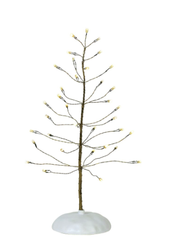 Winter brite tree white lit D56 Village Accessory