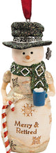 Load image into Gallery viewer, Merry And Retired Snowman Ornament
