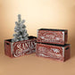 Red Vintage Christmas Crates - 3 styles