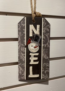 Noel Snowman Ornament