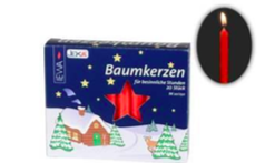 Glow Mini Red 4" Candles (box of 20)