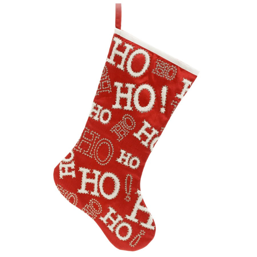 Ho Ho Red & White Stocking