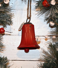Load image into Gallery viewer, Red or White Ribbed Metal Bell
