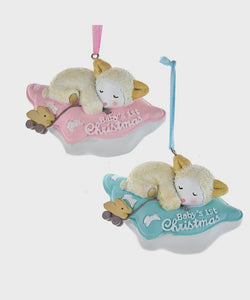 Baby's First Christmas Lamb Ornament