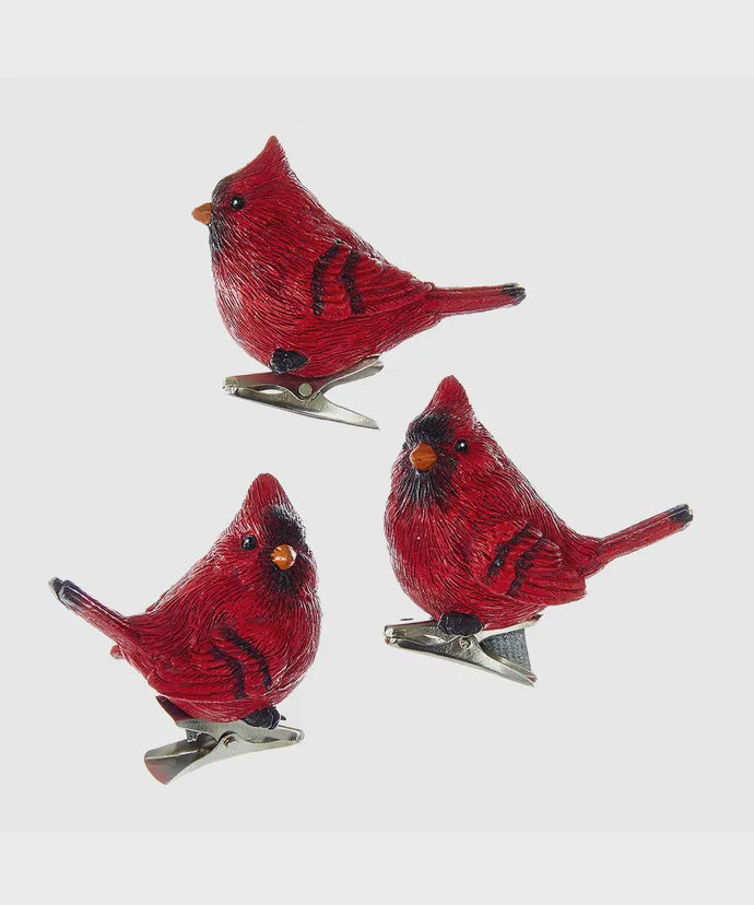 Realistic Red Cardinal Clip