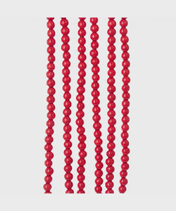 Red Wood Bead Garland