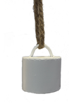 White Metal Cow Bell Ornament